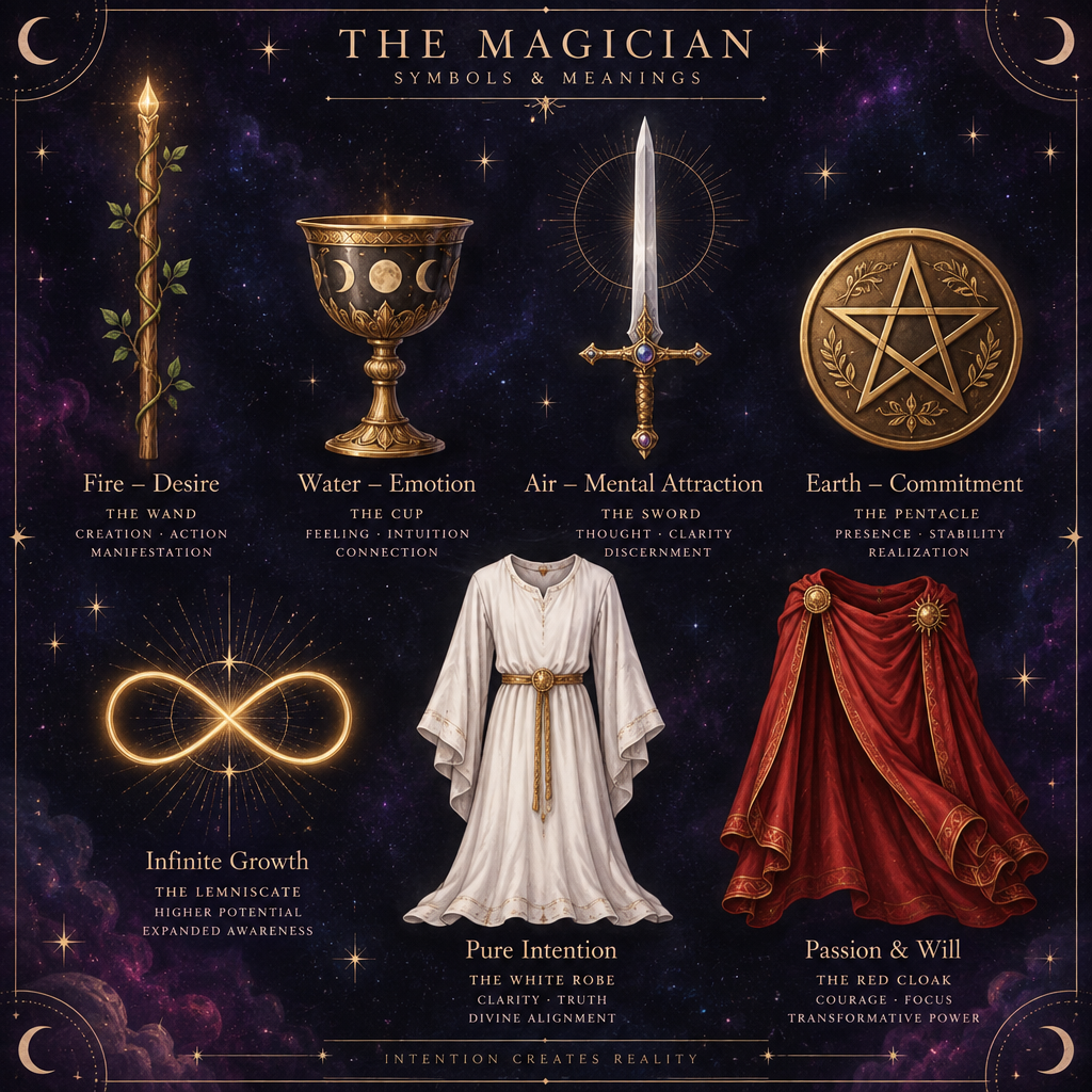 Magician Card Symbols Diagram