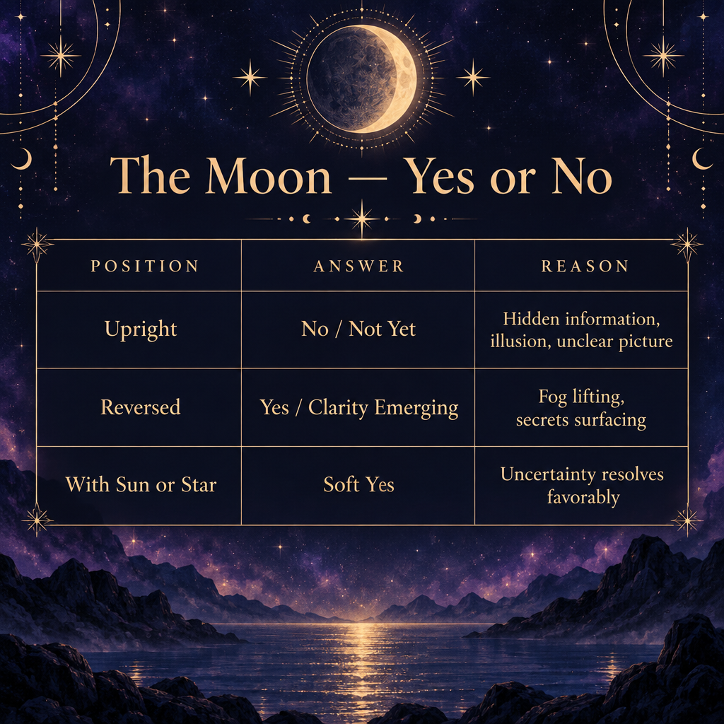 Moon Yes or No Chart