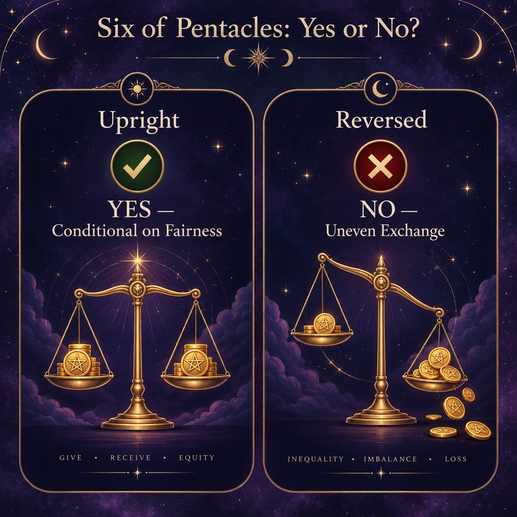 Upright vs Reversed Yes or No Verdict