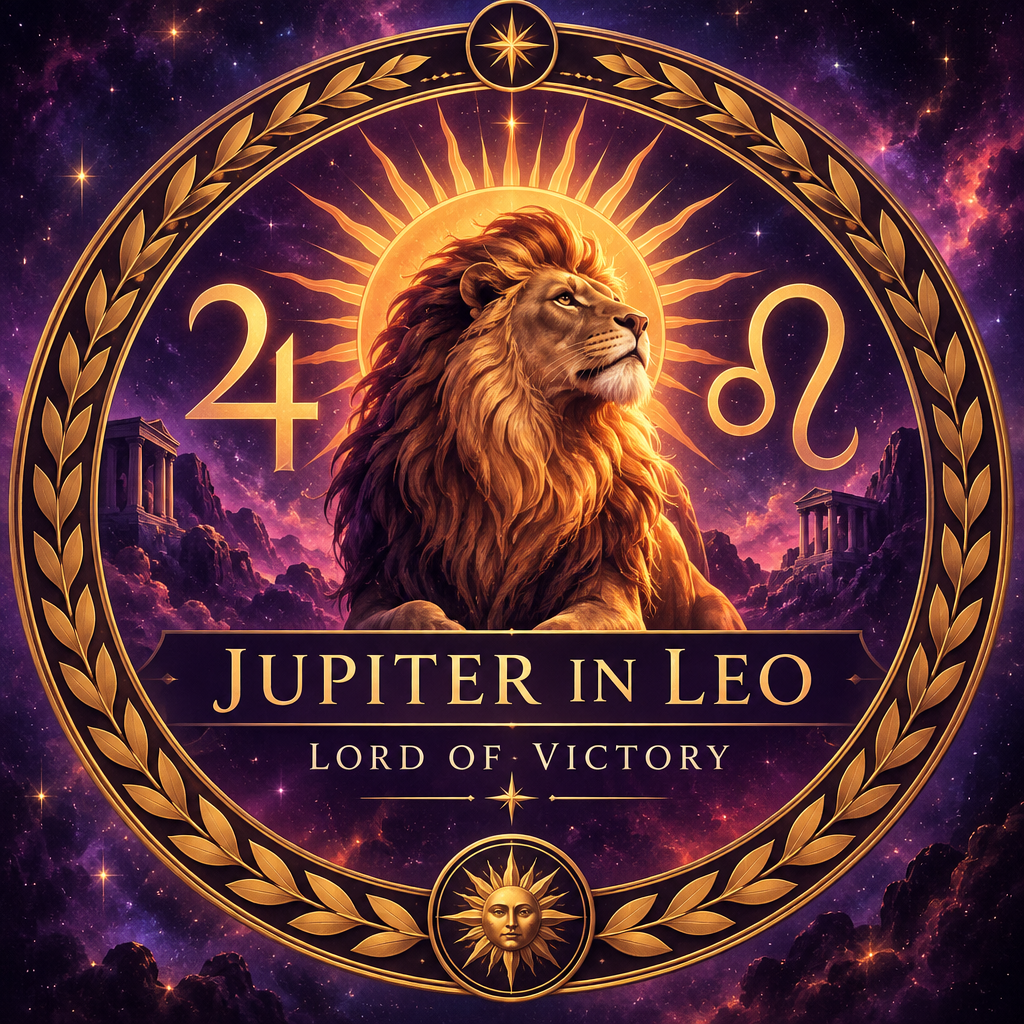Jupiter in Leo Astrology Symbol