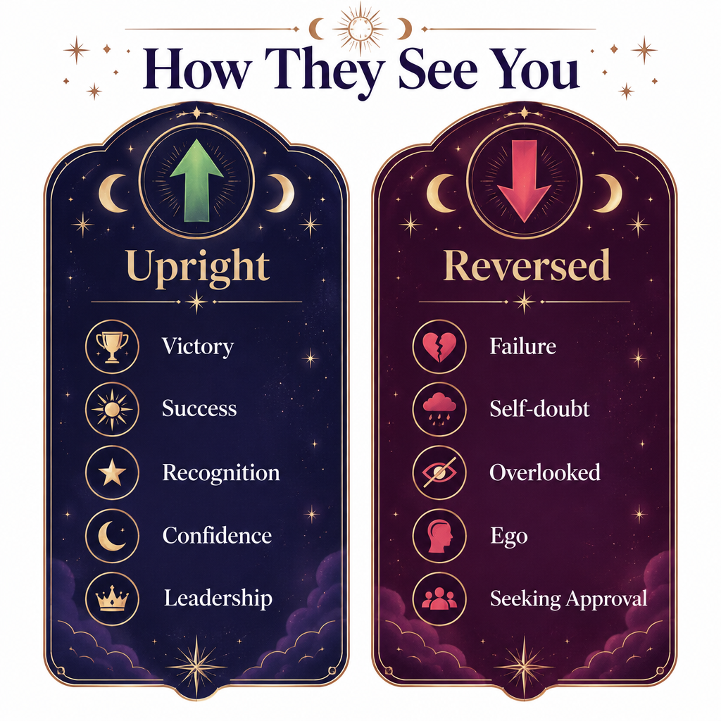 Upright vs Reversed Perception Chart