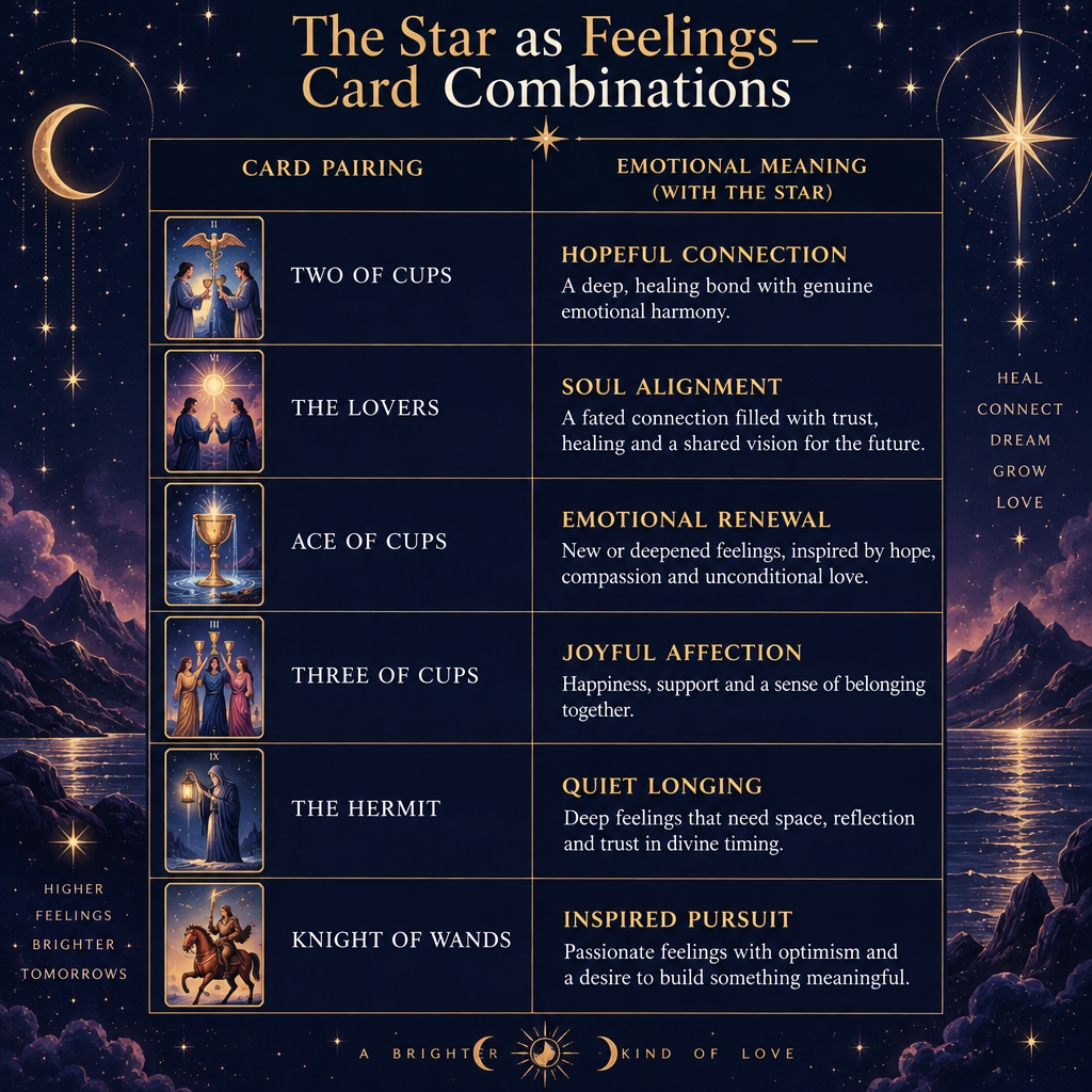 Star Card Feelings Pairing Chart