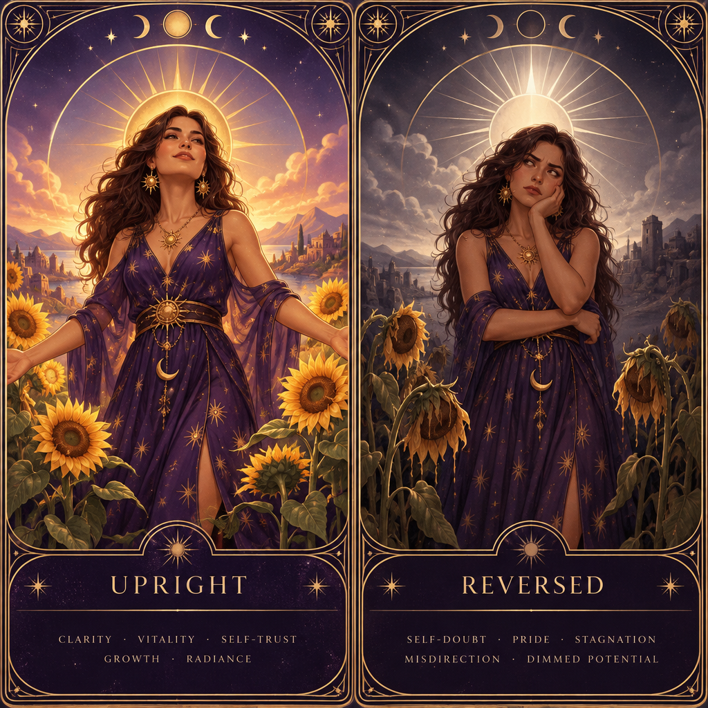 Sun Upright vs Reversed Personality