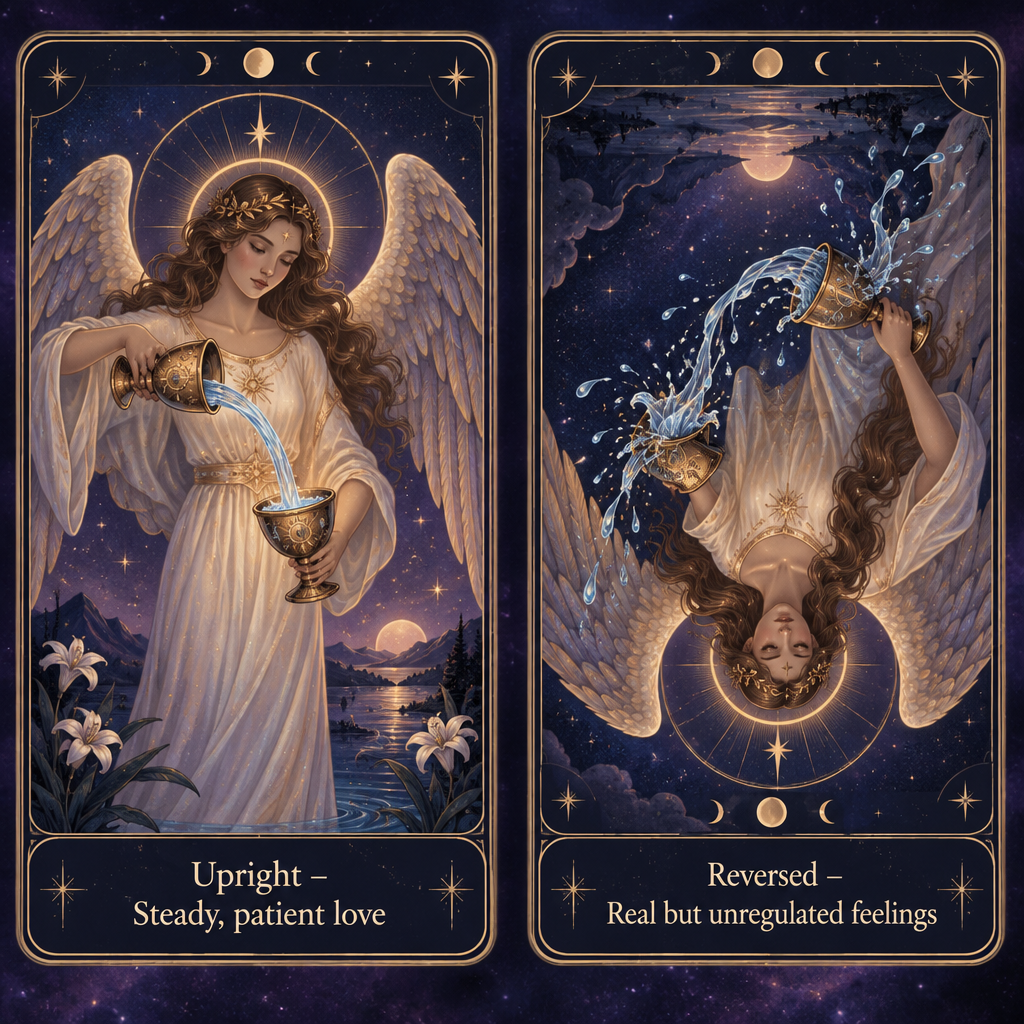 Upright vs Reversed Temperance Feelings