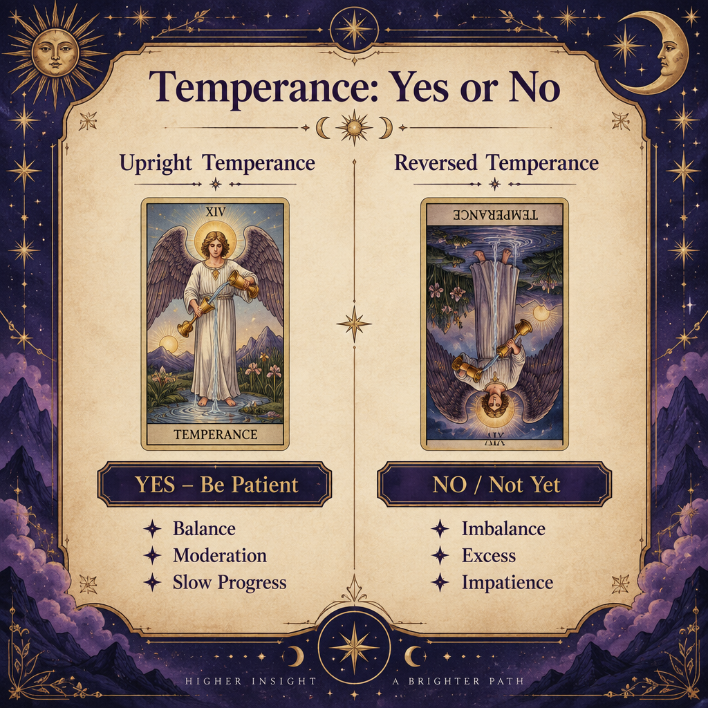Temperance Yes or No Quick Reference Table