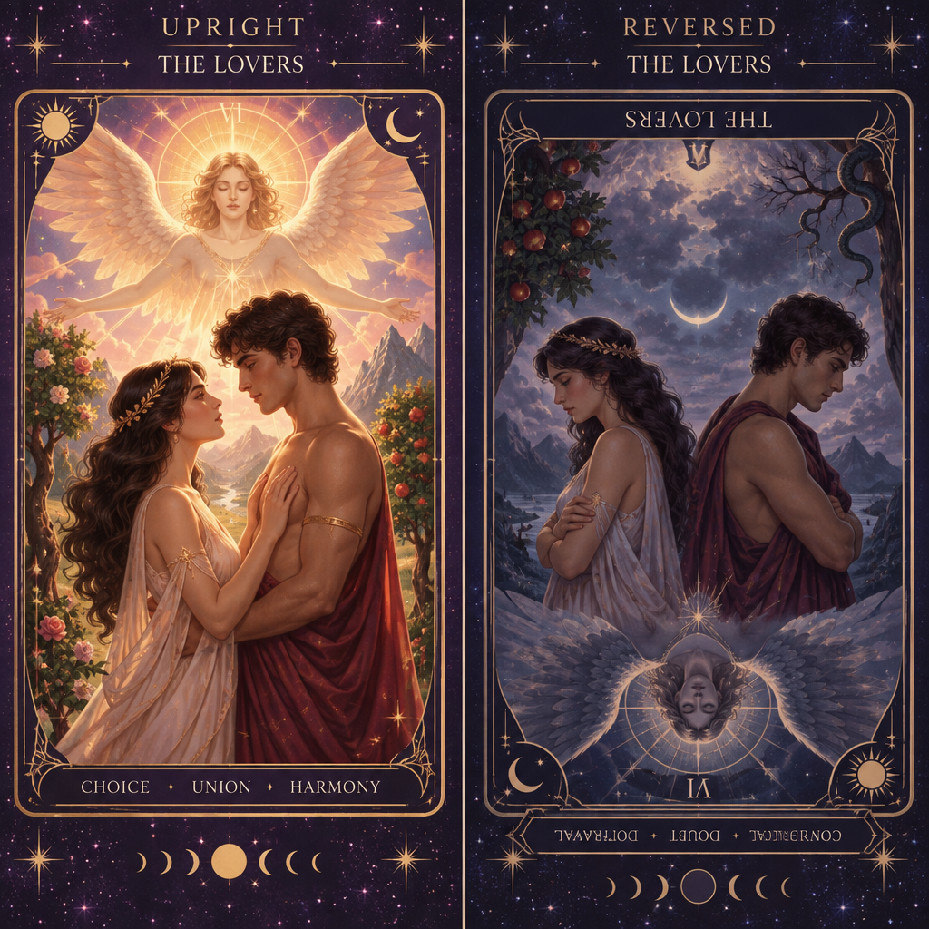 Upright vs Reversed Lovers Feelings