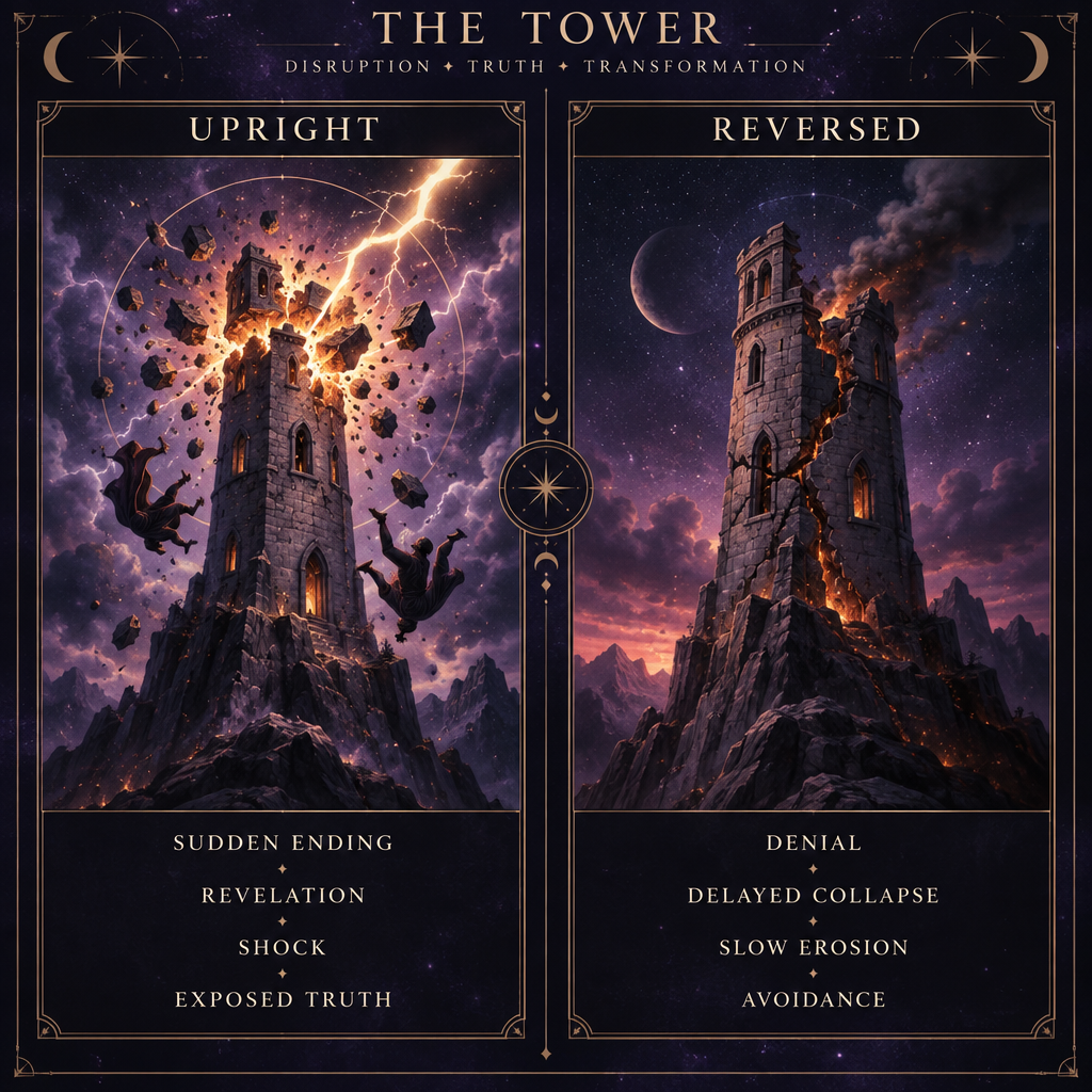 Upright vs Reversed Tower Love Outcomes