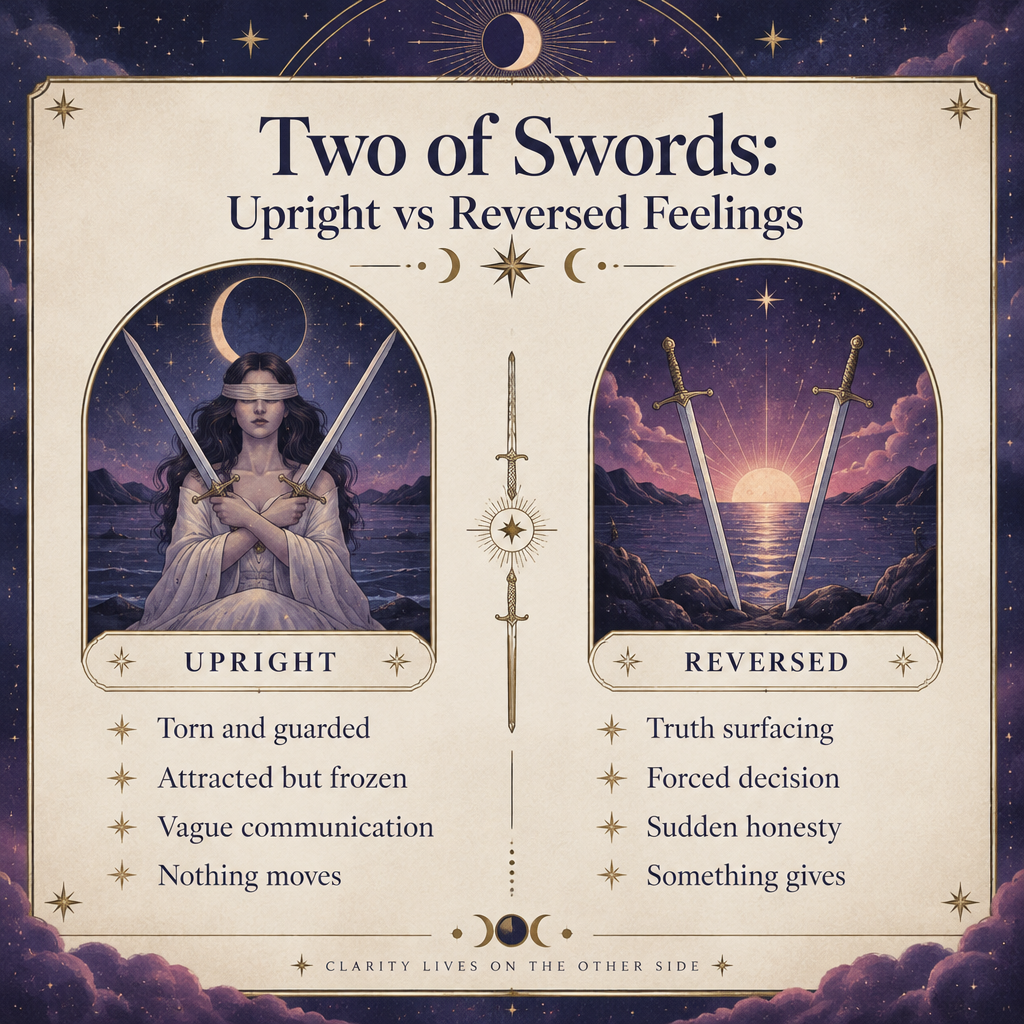 Upright vs Reversed Feelings Chart