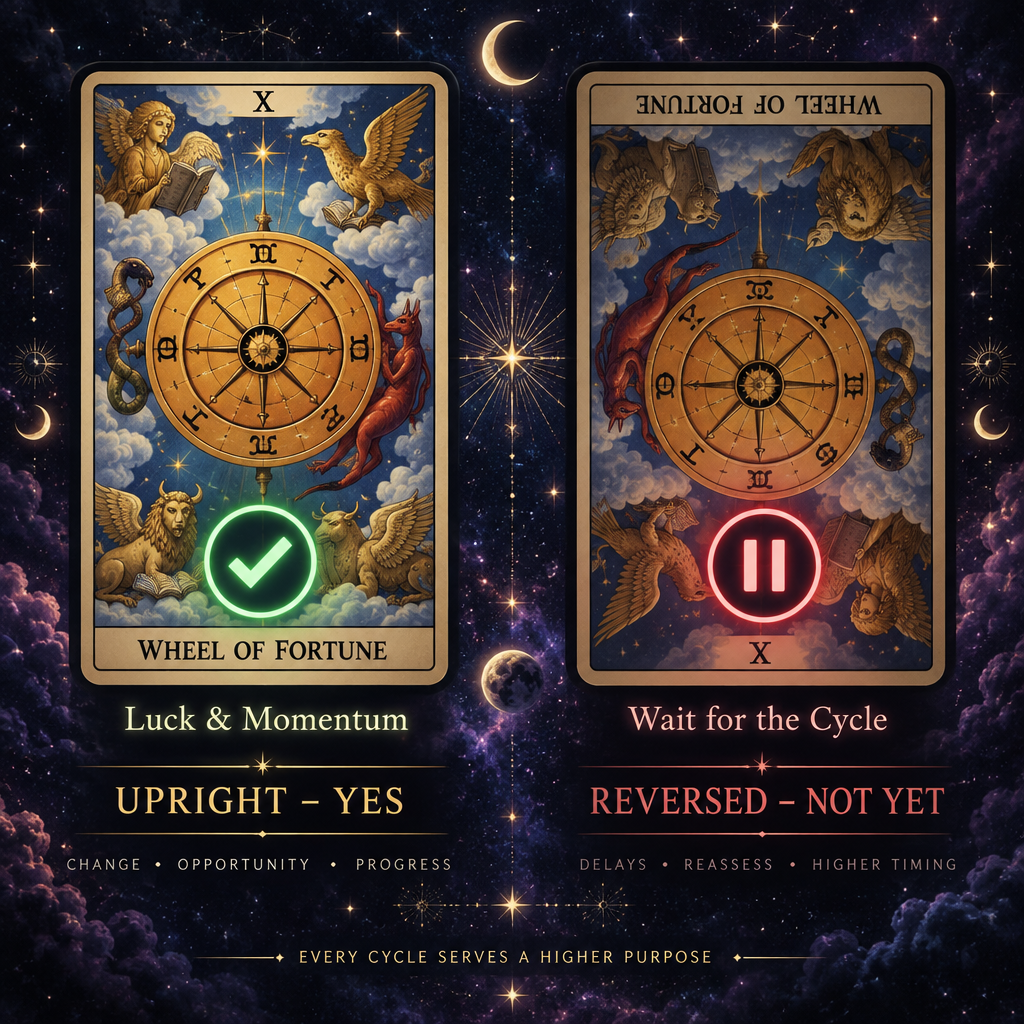 Upright vs Reversed Yes or No Verdict