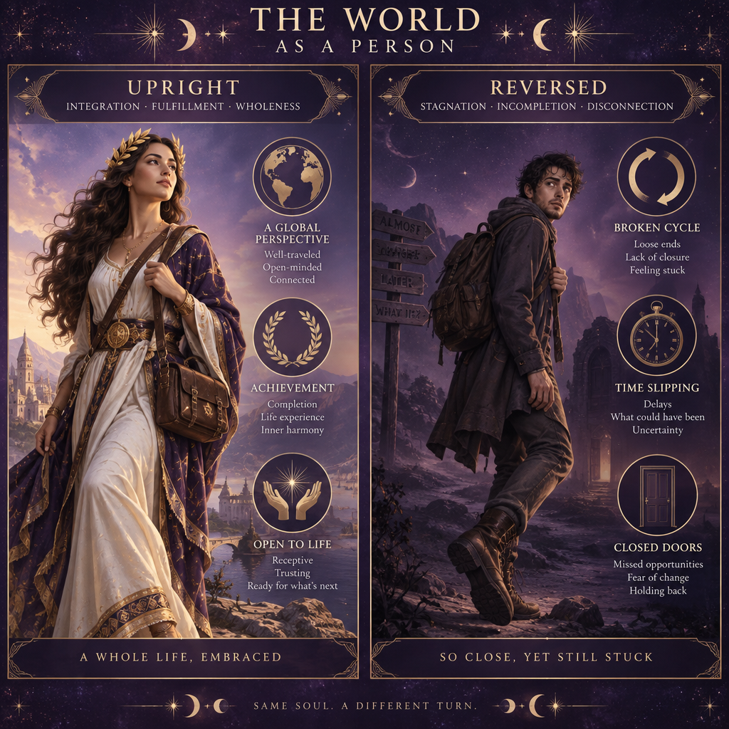 Upright vs Reversed World Person Traits